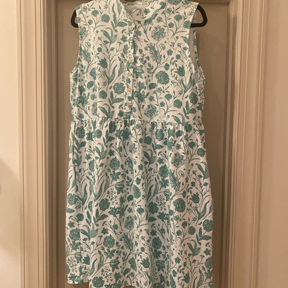 Duffield Lane Dresses & Skirts - Duffield Lane NWT Large Green Botanical Toile Floral Cotton Blend Dress